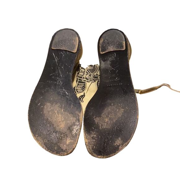 Burberry Metallic Gold Sandal size 38 - Picture 5 of 7